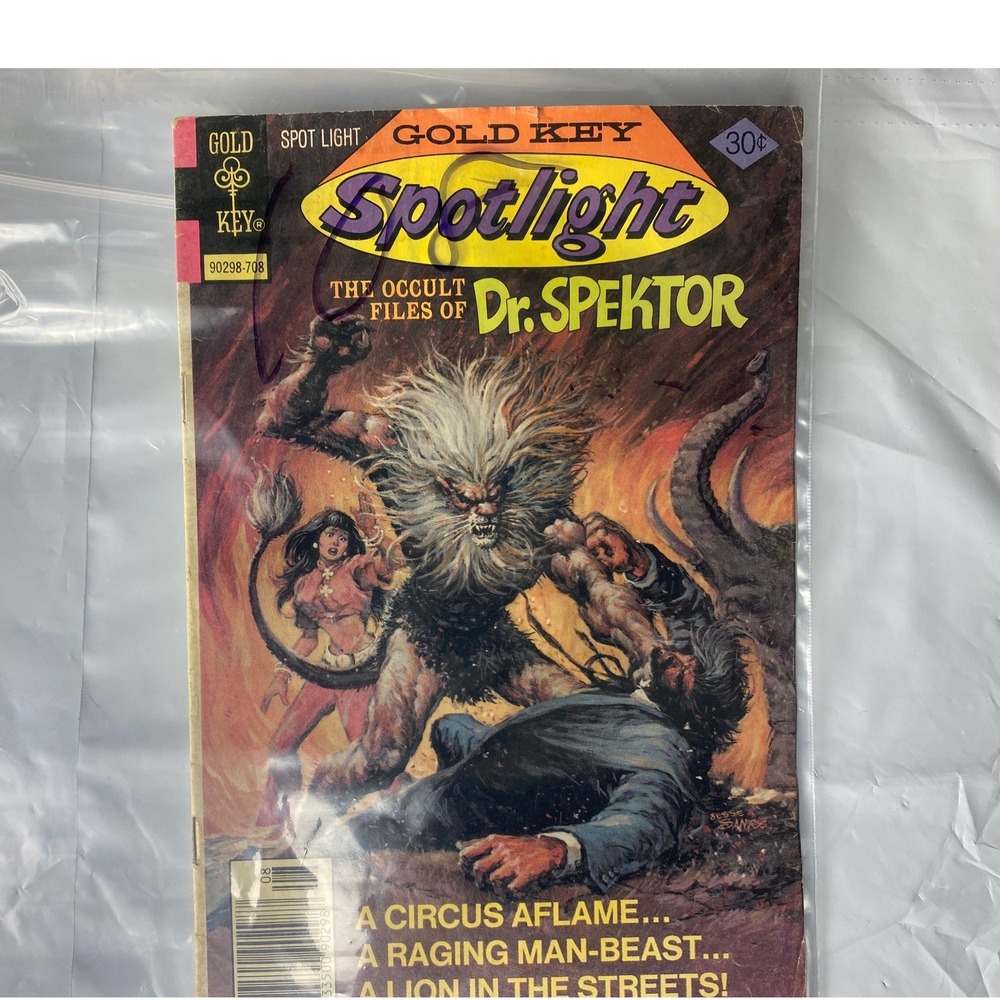 Gold Key Spotlight The Occult Files of Dr Spektor Comic Book 30 Cents